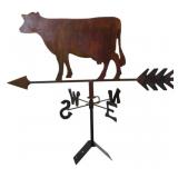 Rustic Metal Cow Weathervane 25"