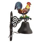 Cast Iron Rooster Bell 24"x13"x9"