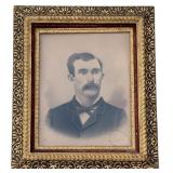 Vintage Portrait in Fancy Frame - 33 x 27.25
