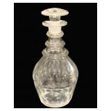 Glass Decanter - As Is/Damaged - 10" Tall