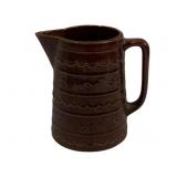 Mar-Crest Stoneware Pitcher - 8" Tall