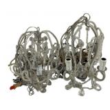 2 Hanging Light Fixtures 14"