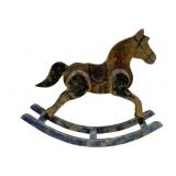 Wood Rocking Horse Decoration 18"x15"x4"