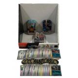 160 Pokemon Cards, 3 Metal Tins, Coins & Box