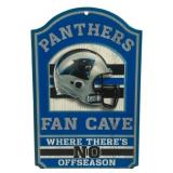 Wooden Carolina Panthers Sign - 11 x 17