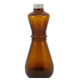 Vintage Crisco Amber Glass Bottle 10"