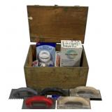 Wood Crate w/ Assorted Items - 18 x 12 x 9