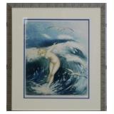 VENUS IN WAVES BY LOUIS ICART