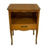 One Drawer Wood Stand - 28.5 x 21 x 15