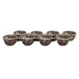 8 Royal Staffordshire by Clarice Cliff Cups