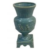 Vintage Blue French Country Cherub 7" Vase