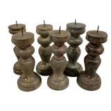 6 Candle Prickets 7" Tall