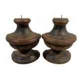 Pair Candle Prickets 9" tall