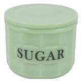 Jadeite Sugar Container w/ Lid 4.5"x4.5"