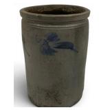2gal Rare Solomon Bell Blue Decorated Crock