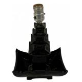 Vintage Pagoda Ceramic Lamp - 12" Tall