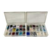 2 Organizing Boxes w/ Beads