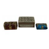 3 Decorative Storage Boxes