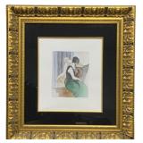 Ornately Framed Trial Prool Artwork signed