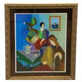 Framed Serigraph "Tea Time" signed