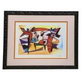 Framed Artwork "Afternoon Jam Session" signed