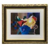 Framed Serigraph "Little Round Table #7" signed
