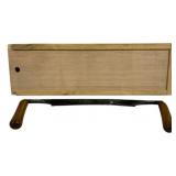 Draw Knife w/ Wood Box Case - 20.5 x 5