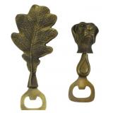 2 Figural Bottle Openers