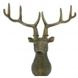 Metal Deer Wall Decor w/ Detachable Antlers
