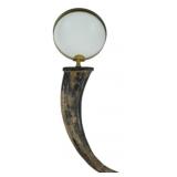 Large Horn Handle Magnifying Glass 15"