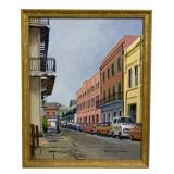 Dick Malanoski Street Scene Painting 1977