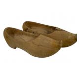 Pair of Wooden Clogs - 12 x 4 x 5