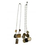 2 Watch Face Necklaces