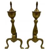 Pair of Andirons - 16 x 7 x 7