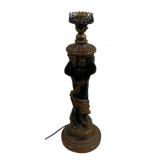 Figural Lamp Base 22" Tall