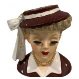 Napco Head Vase - As Is/Damaged - 6" Tall
