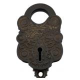Antique Lock - As Is - No Key - 4 x 2.25