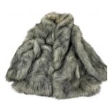 Faux Fur Coat - Size Medium