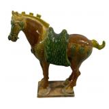 Tang Horse Pottery Statue - 8 x 8 x 3