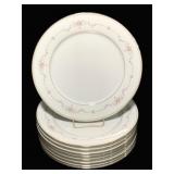 9 Noritake Fairmont Dinner Plates - 10.5" Round
