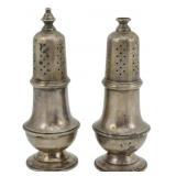 Stieff Sterling Salt and Pepper Shakers 5.5"