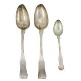 3 S. Kirk & Son Coin Silver Spoons 4.82oz