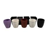 9 Ceramic Vases 3.5"