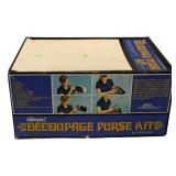 Original Vintage Decoupage Purse Kit