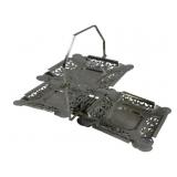 Chrome Filigree Folding Tidbit Tray