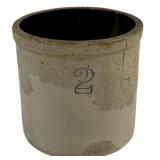 2 Gallon Stoneware Crock - As Is/Cracked