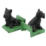 Pr Cast Iron Scottish Terrier Bookends 5"