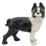 Cast Iron Boston Terrier Dog Figure 4.5"