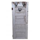 Vintage Coat Hanger Repurposed Door