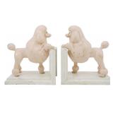Pr Cast Iron Poodle Bookends